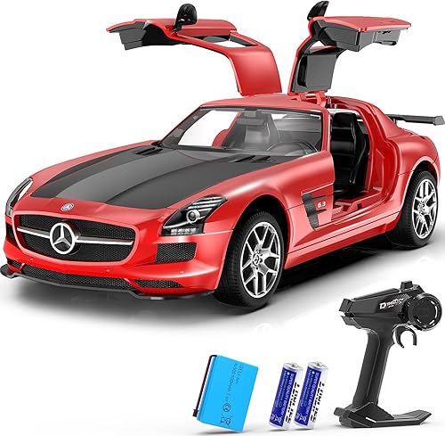Miniatura 1 de Auto a control remoto, a escala 114 Mercedes Benz Rc Cars con licencia oficial de 9.3 mih, auto de juguete rápido de 7.4 V 500 mAh con luz LED de