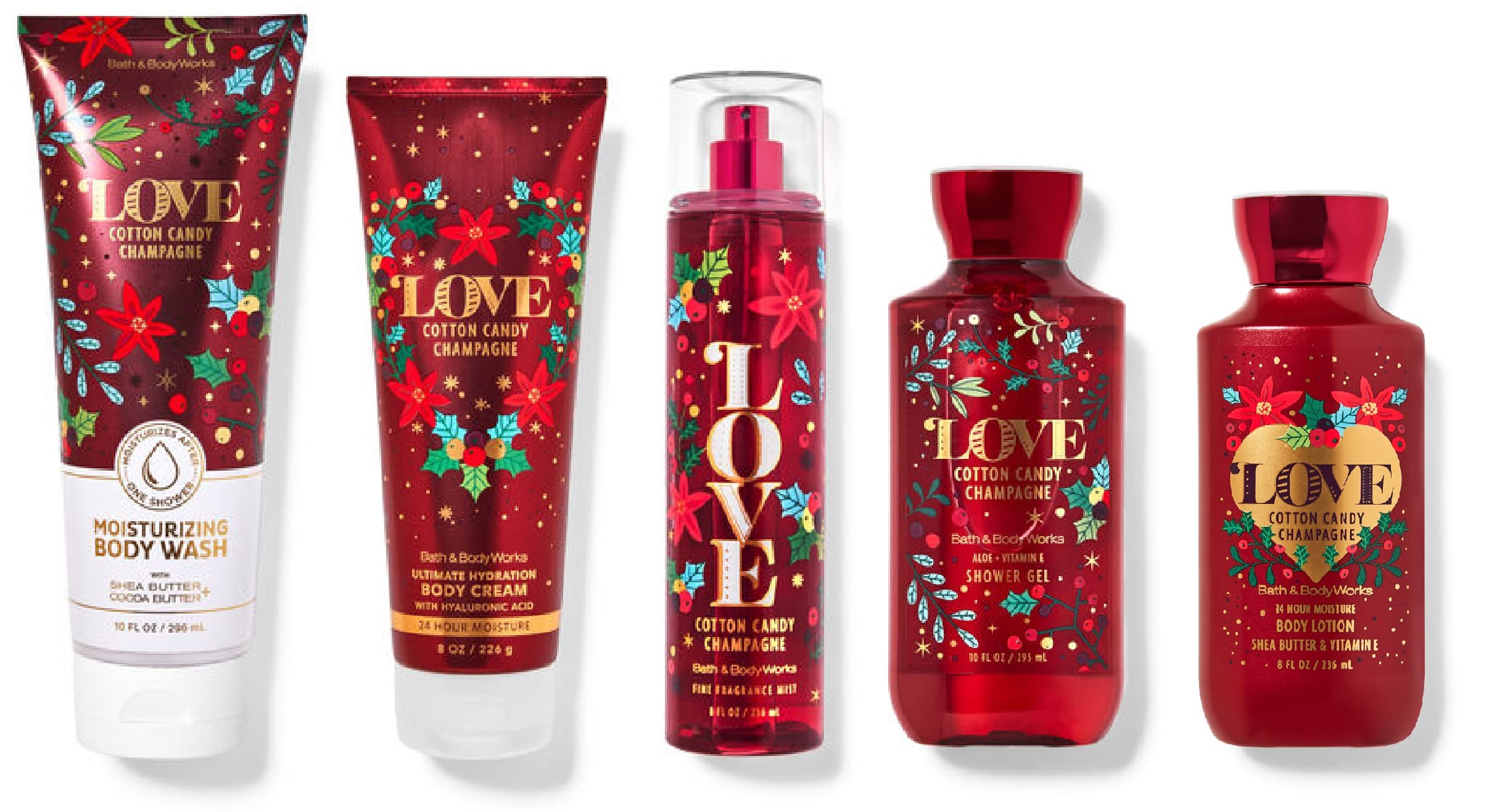 Buy Bath & Body Works LOVE COTTON CANDY CHAMPAGNE Premium Gift Set