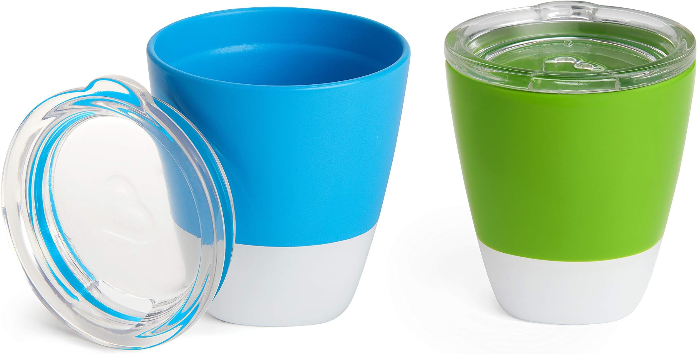 Munchkin Splash Cups With Trainer Lids, 18+ Months, 207 ML, Blue & Green