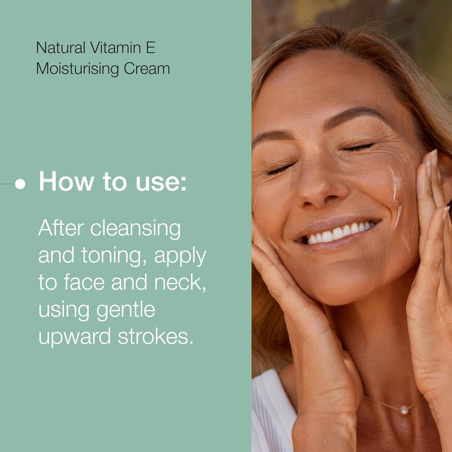Natio Australia Aromatherapy Natural Vitamin E Moisturizing Cream, 3.4 ounce - Non-Greasy Aloe Vera Face Moisturizer - Deeply Hydrating Face Cream