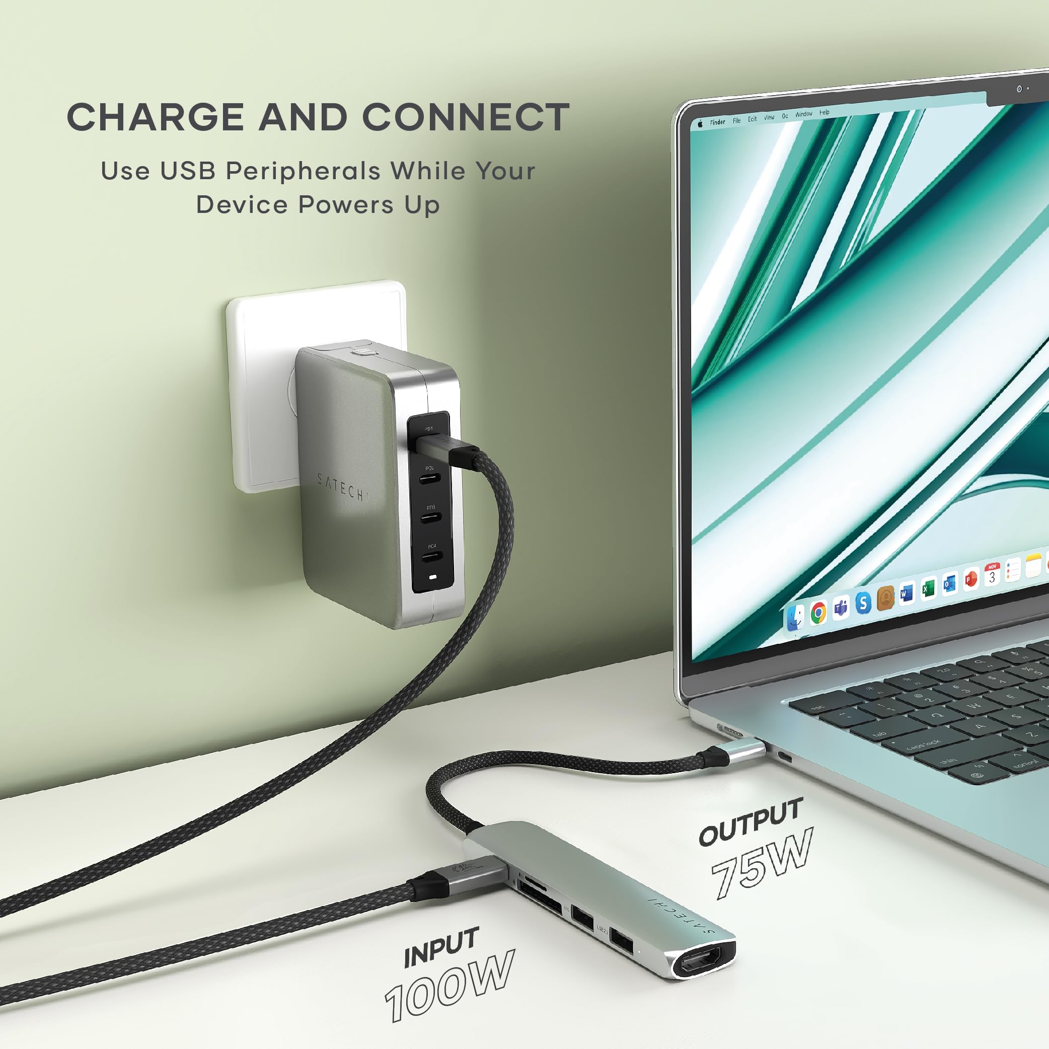 Amazon.com: Satechi 6 in 1 USB C Hub Multiport Adapter with HDMI