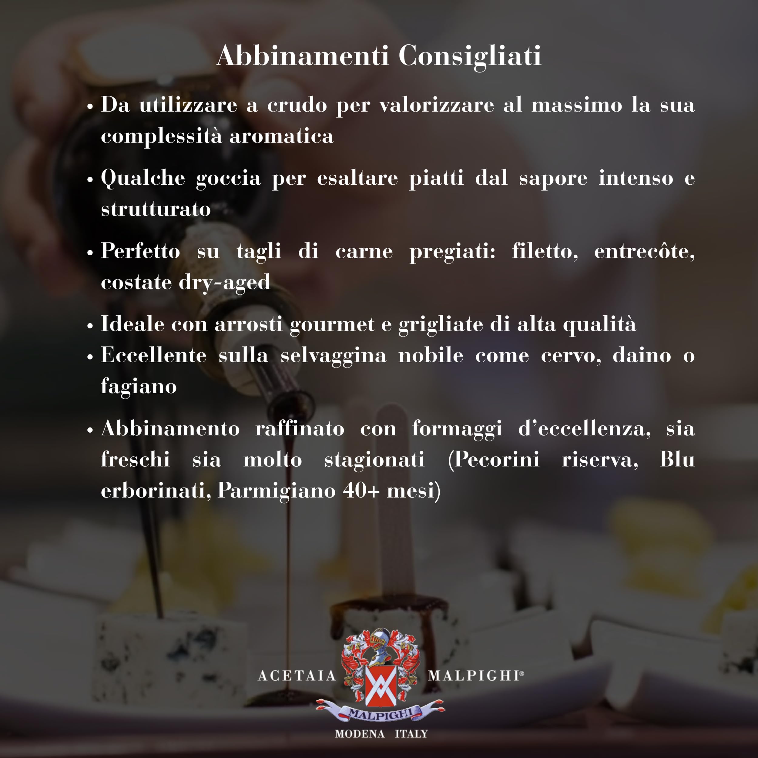 Acetaia Malpighi – Tradycyjny ocet balsamiczny z Modeny DOP Extravecchio z jałowcem – 100 ml – Tylko gotowany moszcz – Wybór dla wysokiej gastronomii