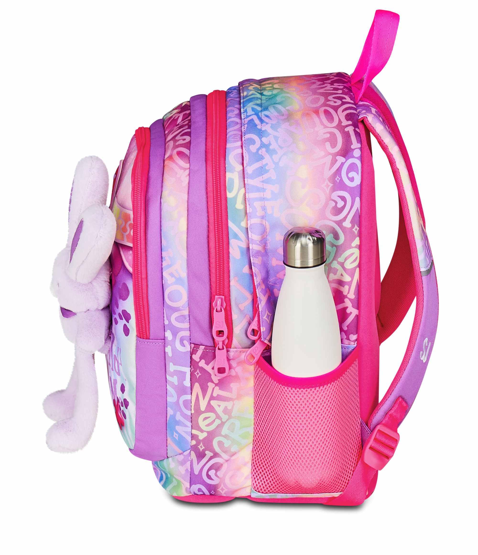 SJ GANG STYLE JAM GANG Zaino Scuola Advanced, Lilla, Doppio Scomparto e Tasca per Borraccia, 29 L, Zaino Scuola Elementare, Zaino Bambina