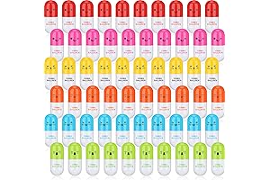 Pill Pens, 60 Pack Colorful Retractable Ballpoint Pens Pill Shaped Pens for...