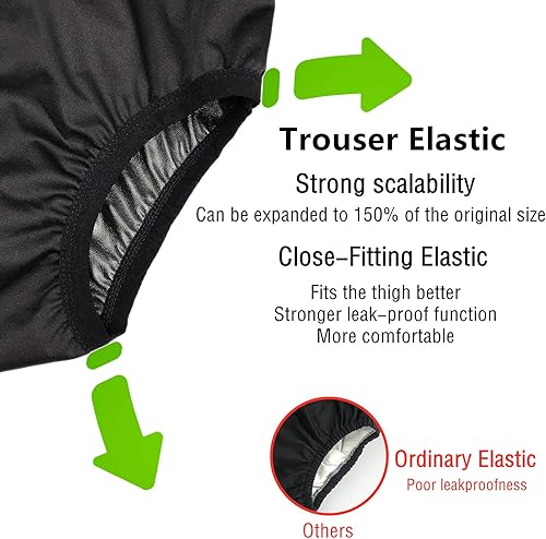 Miniatura 3 de Funda para pañales de tela para adultos para incontinencia, pantalones de látex activos impermeables a prueba de fugas, sin ruido, reutilizables,