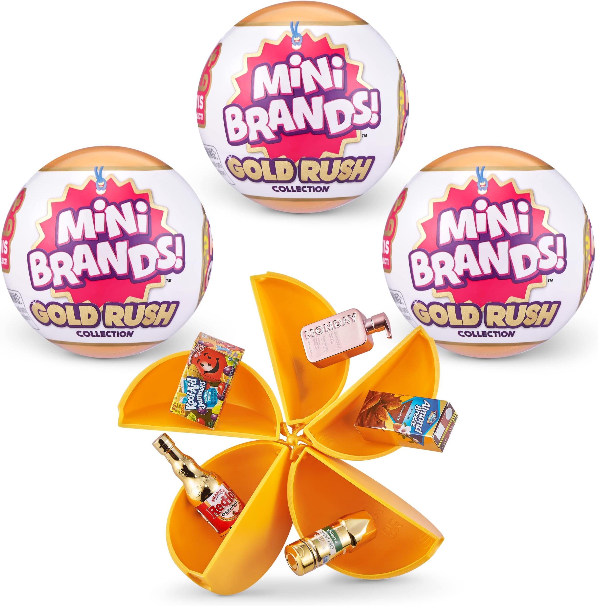Gold Rush Mystery Capsule Real Collectible Toy (3 Pack)