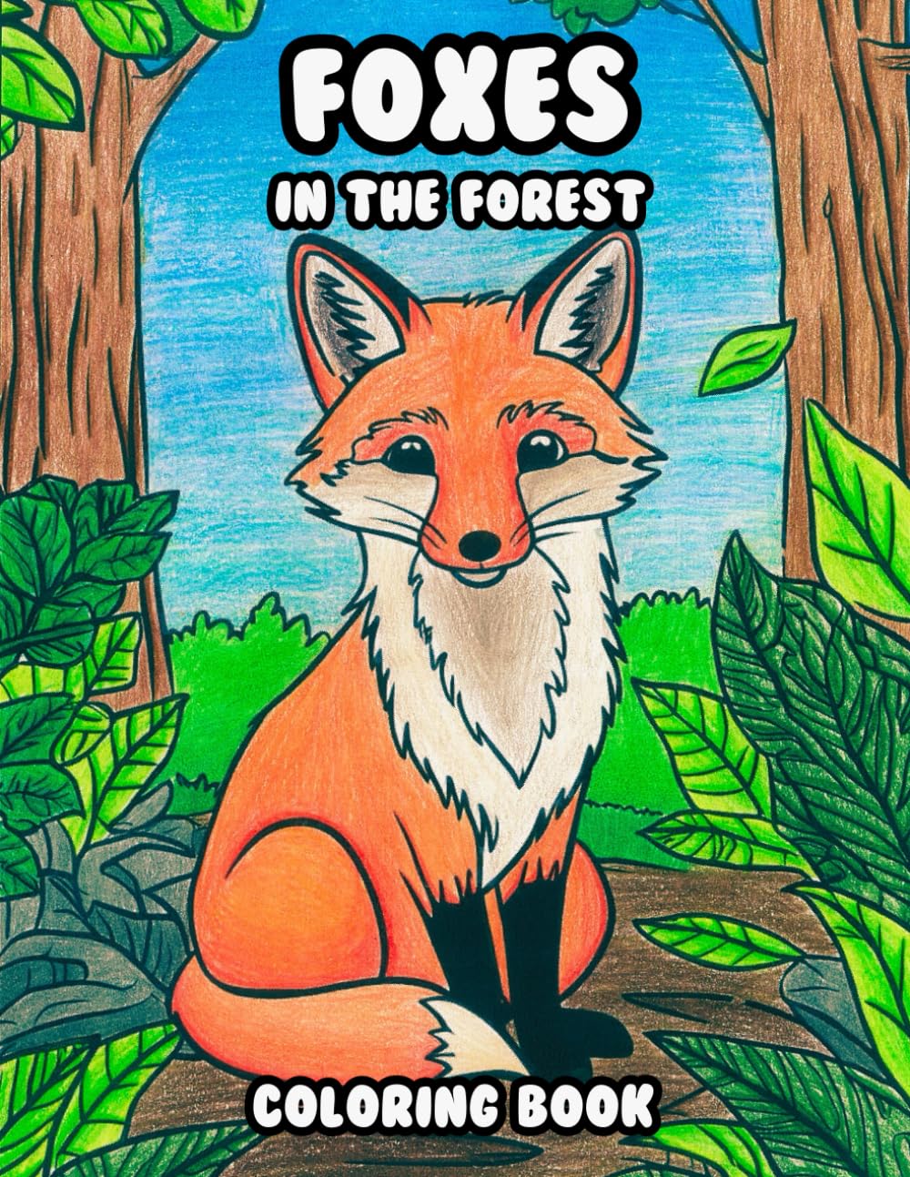 Foxes in the Forest: Coloring Book