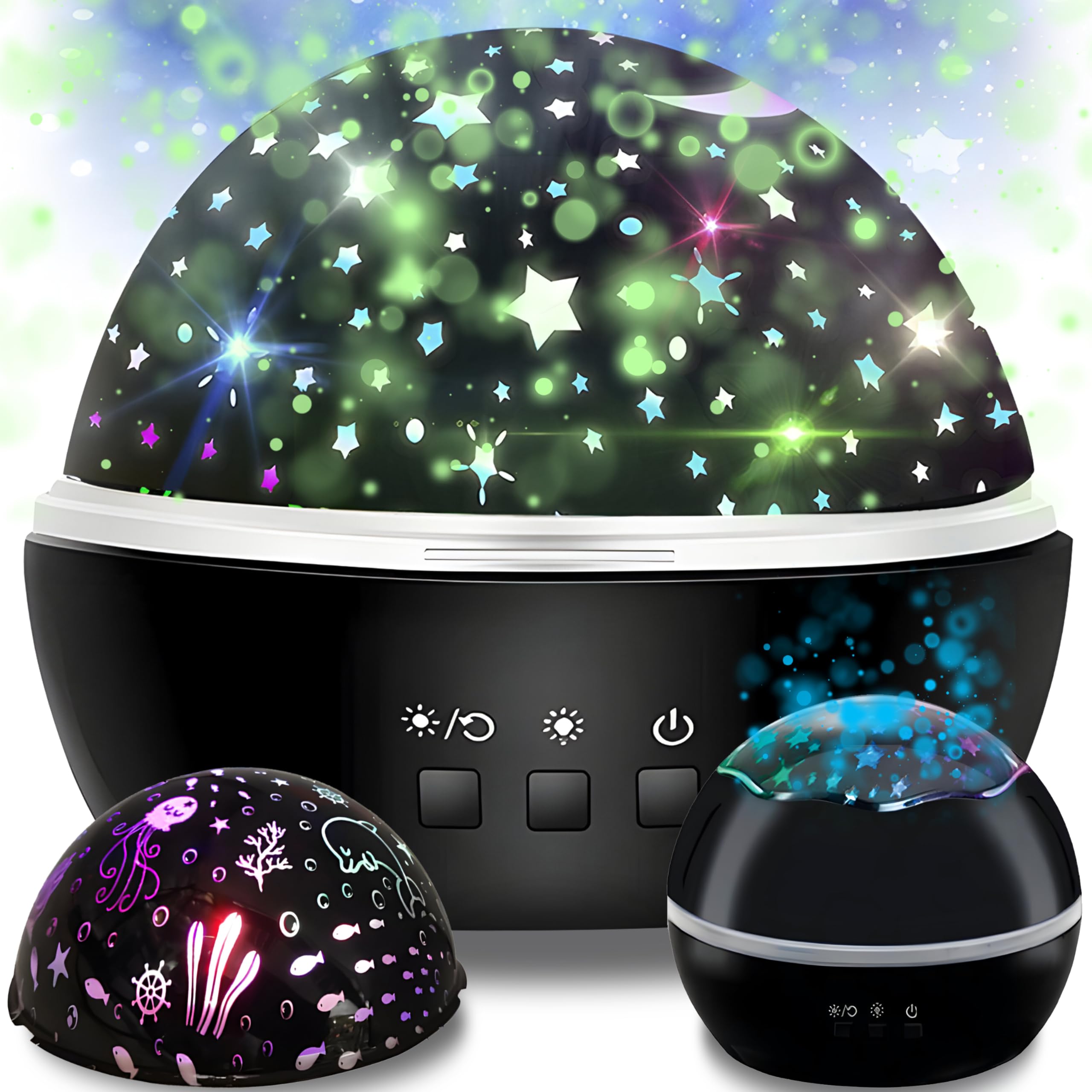Retoo Sterrenhemel Projector Galaxy Star Projector LED Sterrenprojector Noorderlicht Lamp Nachtlampje voor Kinderen Feest, Decoratie Kerstmis Volwassenen Slaapkamer 360° Draaien USB