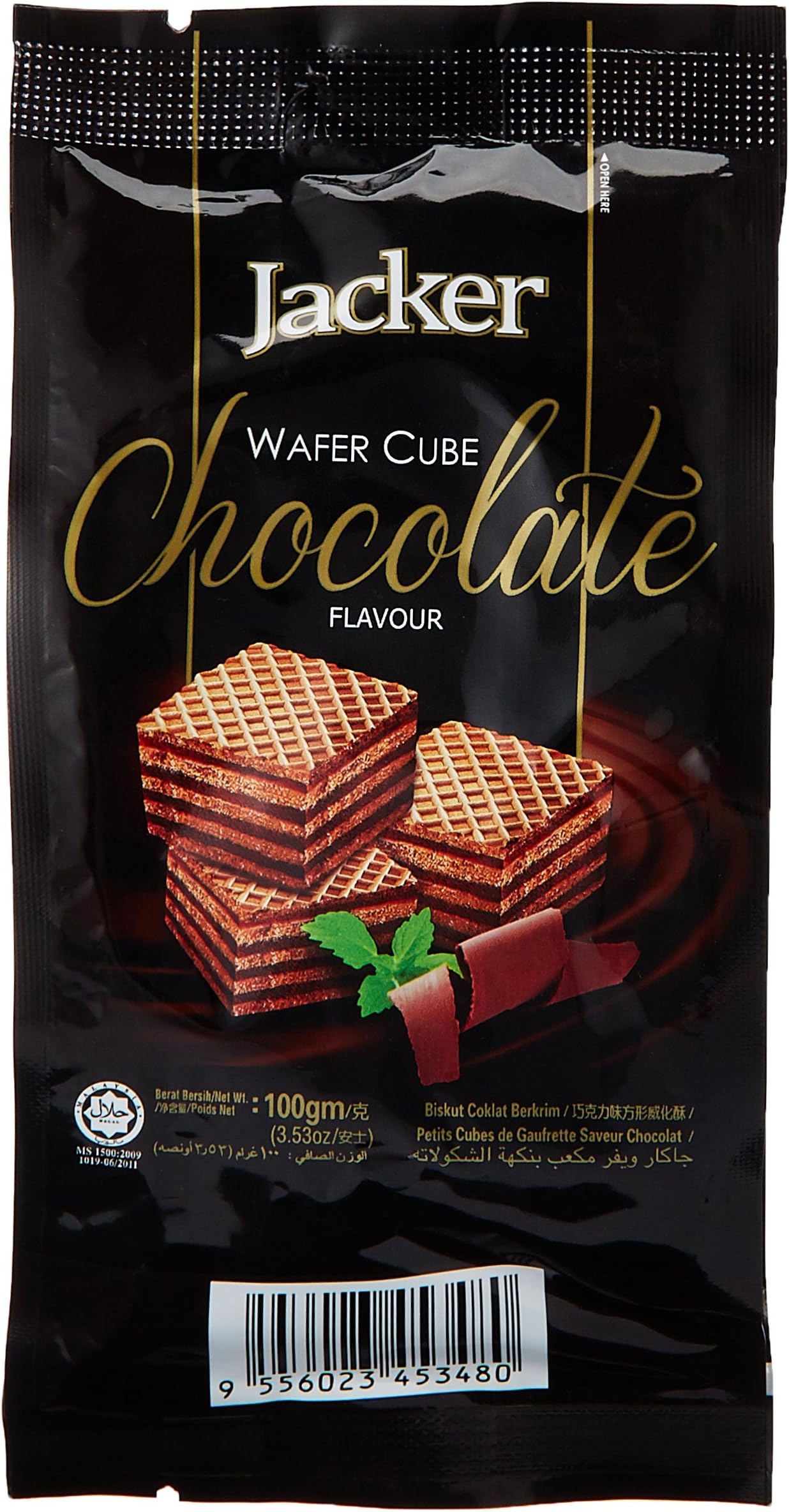 Jacker Wafer Cube, Chocolate
