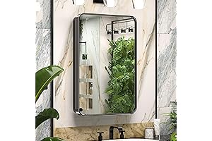 Keonjinn Black Bathroom Medicine Cabinet: Elevate Your Space with Style and Functionality