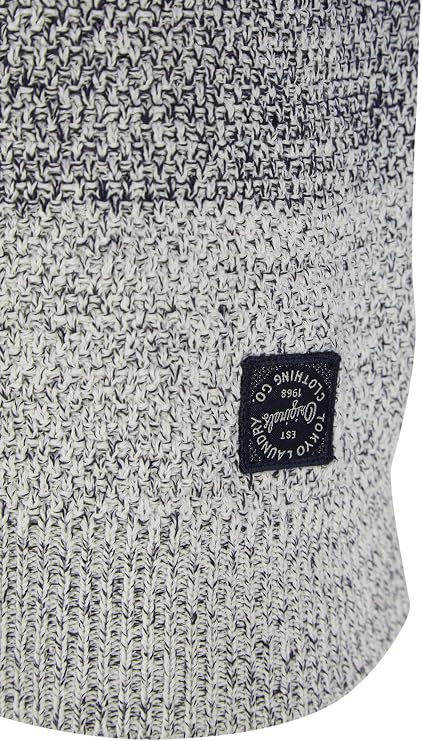 Tokyo Laundry Men's Dusen Graduated Colour Block Cotton Rich Knitted Jumper