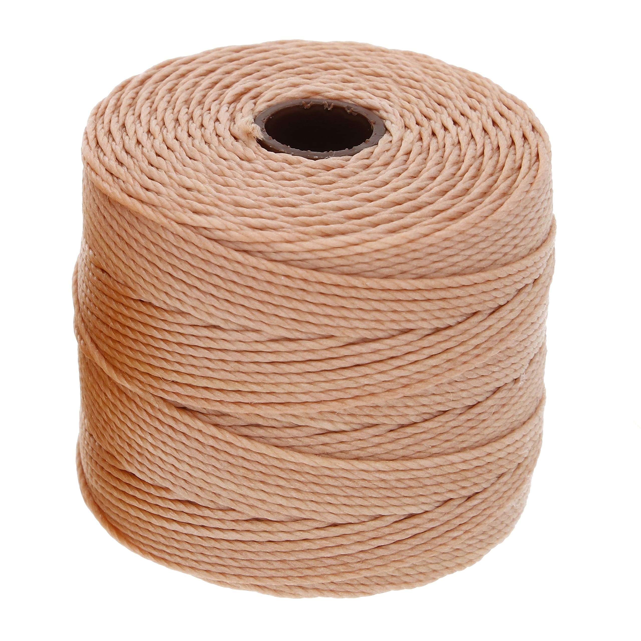 BeadSmith Super-Lon Schnur - Honig-Butter-Mix - Vier 70 m Spulen / Größe 18