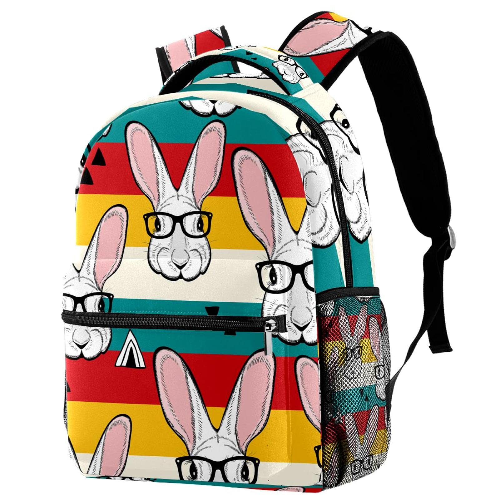 Sac à dos ordinateur portable 29.4x20x40cm multicolore imprimé fleuri - 7