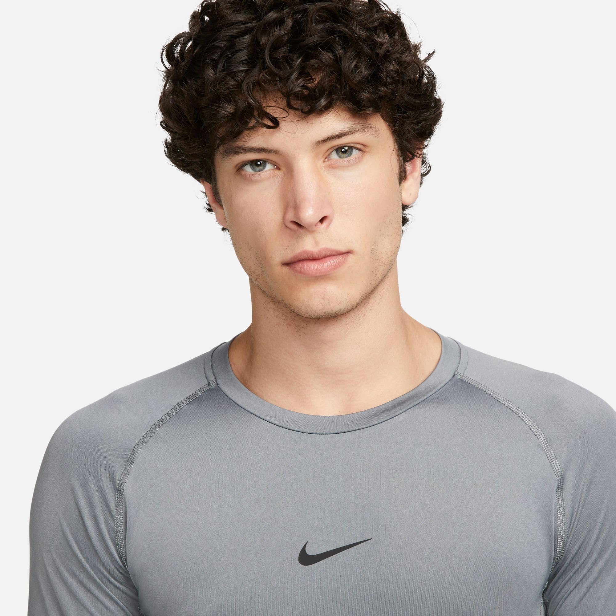 NIKE M Np Df Tight Top Ls Maglia lunga Uomo