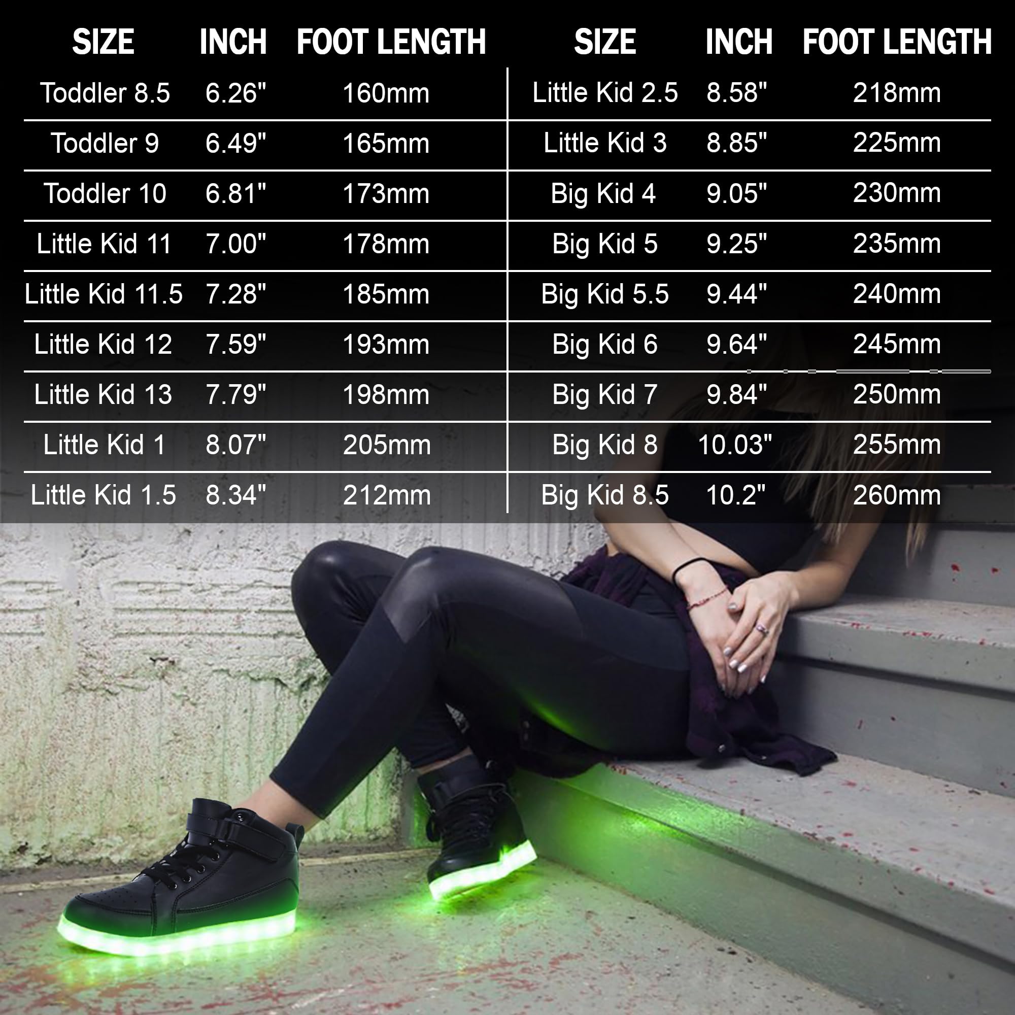 IGxx - Zapatillas de deporte con luz LED para niños, luces de alta superior, luces para niños, carga USB, intermitente, para festivales, Acción de Gracias, Navidad, Año Nuevo, regalo de fiesta