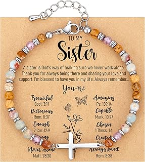 Dainty Cross Bracelet for Women - Women's Christmas Stocking Stuffers, Christian Gifts for Women, 13th to 60th Birthday Gifts for Her | Valentine's Day, Easter Gift