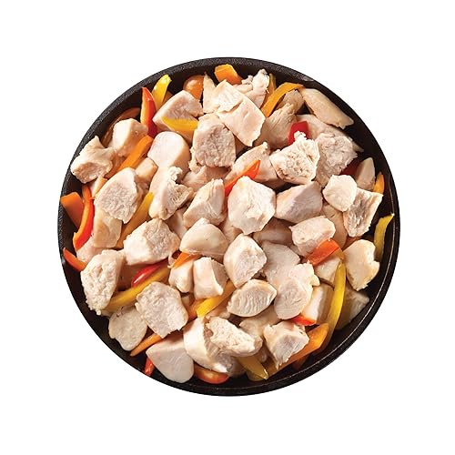 Miniatura 4 de Mountain House Pollo cocido en cubitos  Alimentos de supervivencia liofilizados y de emergencia  Lata #10  Sin gluten, 30235-Salchicha de cerdo y
