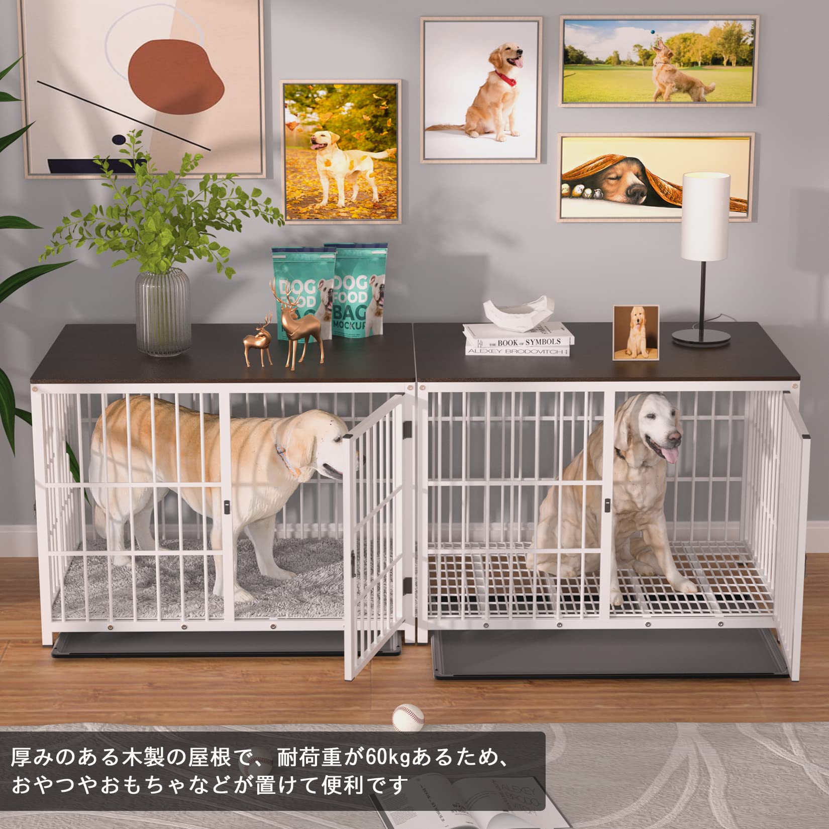 BingoPaw 扉付き 犬小屋 大型犬ケージ 屋根付きドッグハウス Lサイズ Amazon | BingoPaw 鶏小屋 屋外 雨よけ 扉付き 犬小屋 大型犬