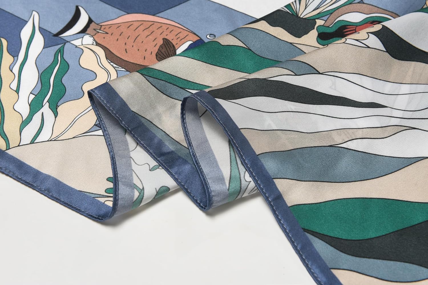 100% Pure Mulberry Silk Scarf 35" Large Square Lightweight Headscarf –Women’s Hair Wraps The shawl-With Gift Packed - Image 4