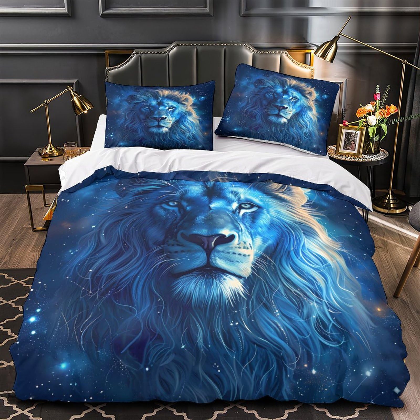 Parure de lit papillon bleu hypoallergénique pour un sommeil super doux