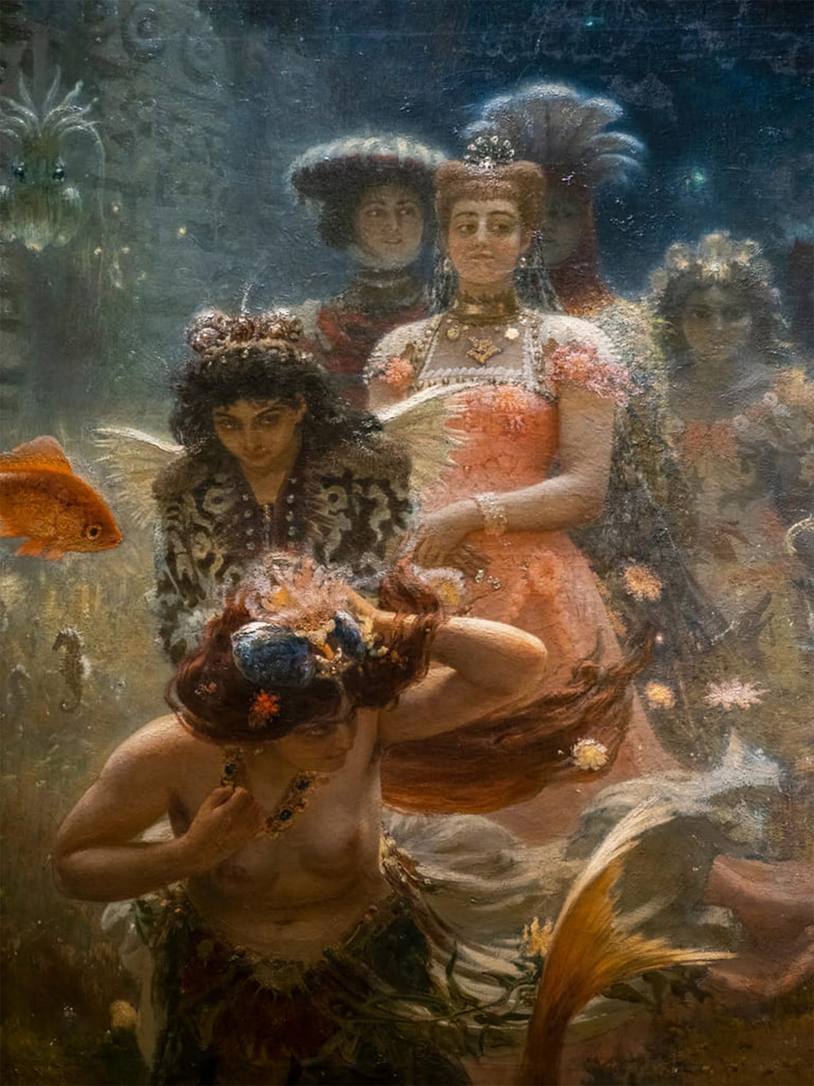 ARTXLXXBN Famous Print Painting Colorful Art Print Sadko in the Underwater Kingdom by Ilya Efimovich Repin Canvas Art Decorations for Home Decor 60x90cm