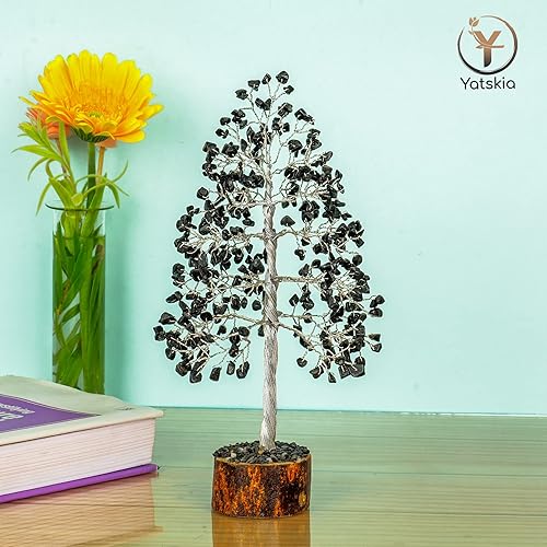 Miniatura 5 de Cristales de turmalina negra, árbol de cristal, árbol bonsái, árbol de chakras, decoración del árbol de la vida, decoración de meditación,
