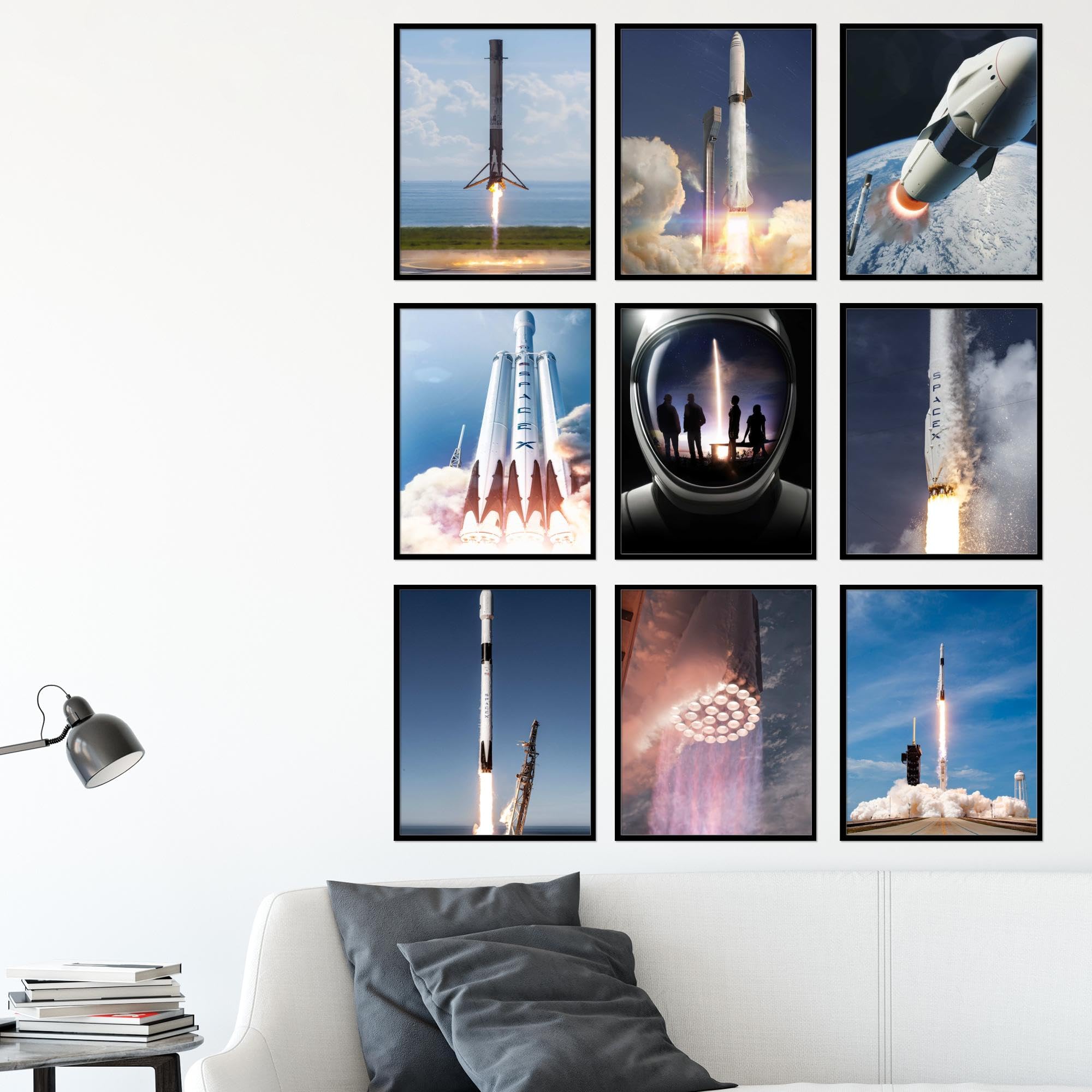 Amazon.com: BigWig Prints - SpaceX Poster Set, Starship and Falcon