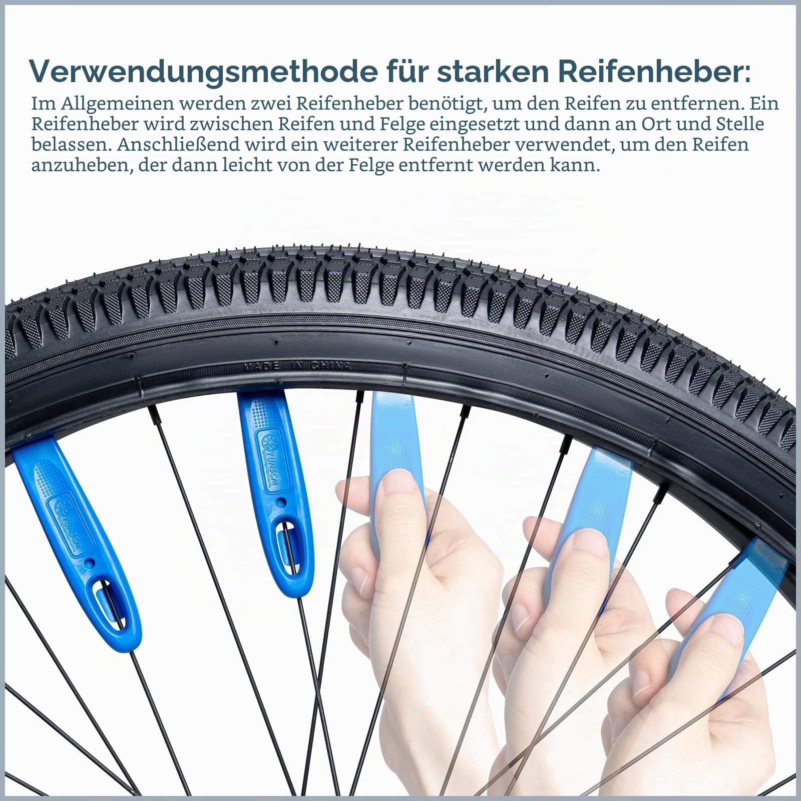 YunSCM 2PCS Faltbarer 24 Zoll Reifen 24x1.95 Mantel Plus 2PCS 24 Zoll Schlauch AV32mm Ventil kompatibel Stadtfahrzeuge, Straßenfah, Mountainbike 24x1.90 24x1.95 24x2.0 Fahrradreifen und Schlauch