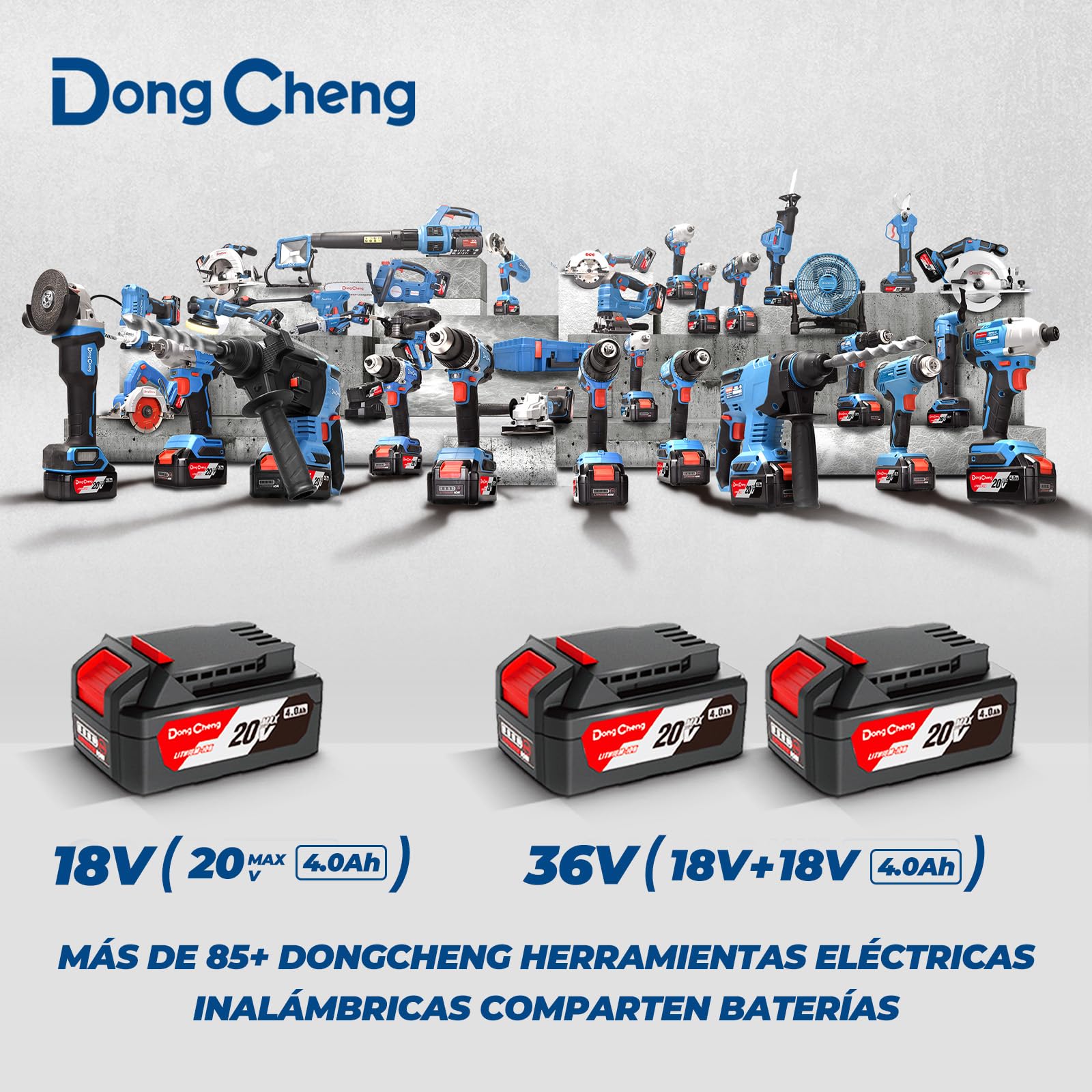 DongCheng Motosierra a batería 20V, motor sin escobillas, guía OREGON de 30 cm, tensión sin herramientas, lubricación automática, con batería de 4,0 Ah