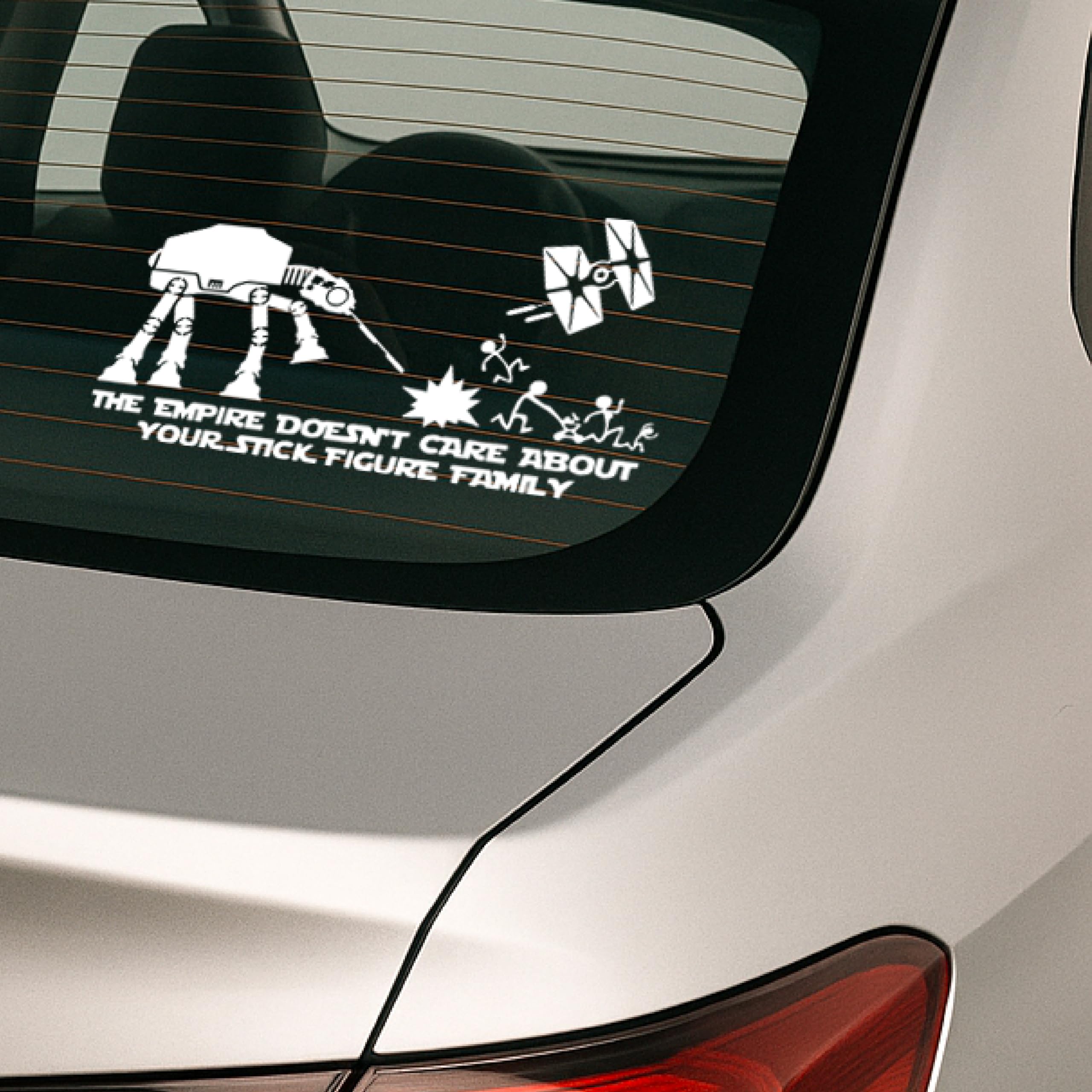 Gesar Adesivi ispirato a saga Star Wars di Alta Qualità - Caccia stellare e All Terrain Armored Transport -Adesivi Resistenti e Facili da Applicare per interni ed esterni.