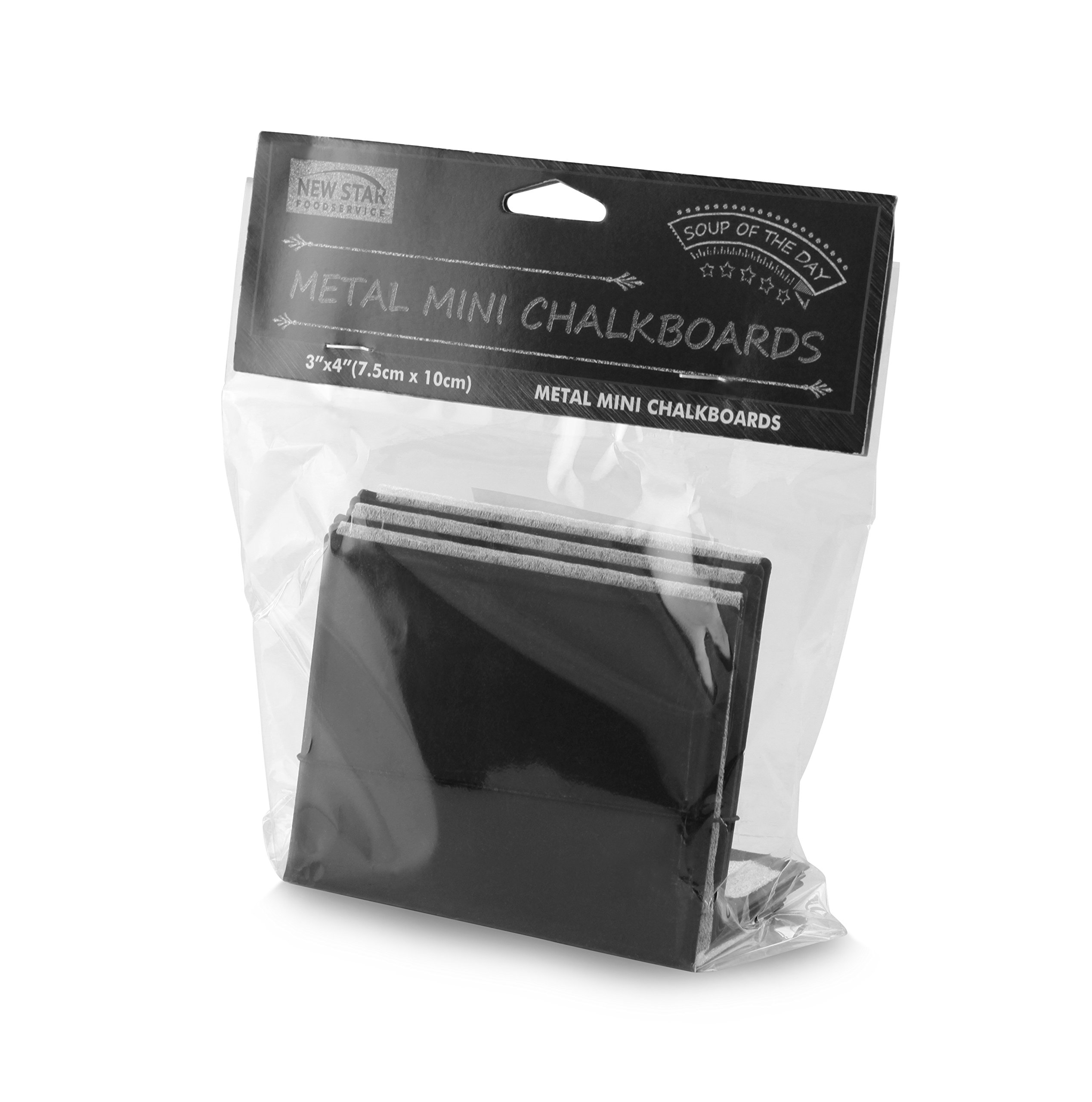 Nueva estrella de la Restauración 28669 Metal Mini pizarras, 3 por cm, Set de 6