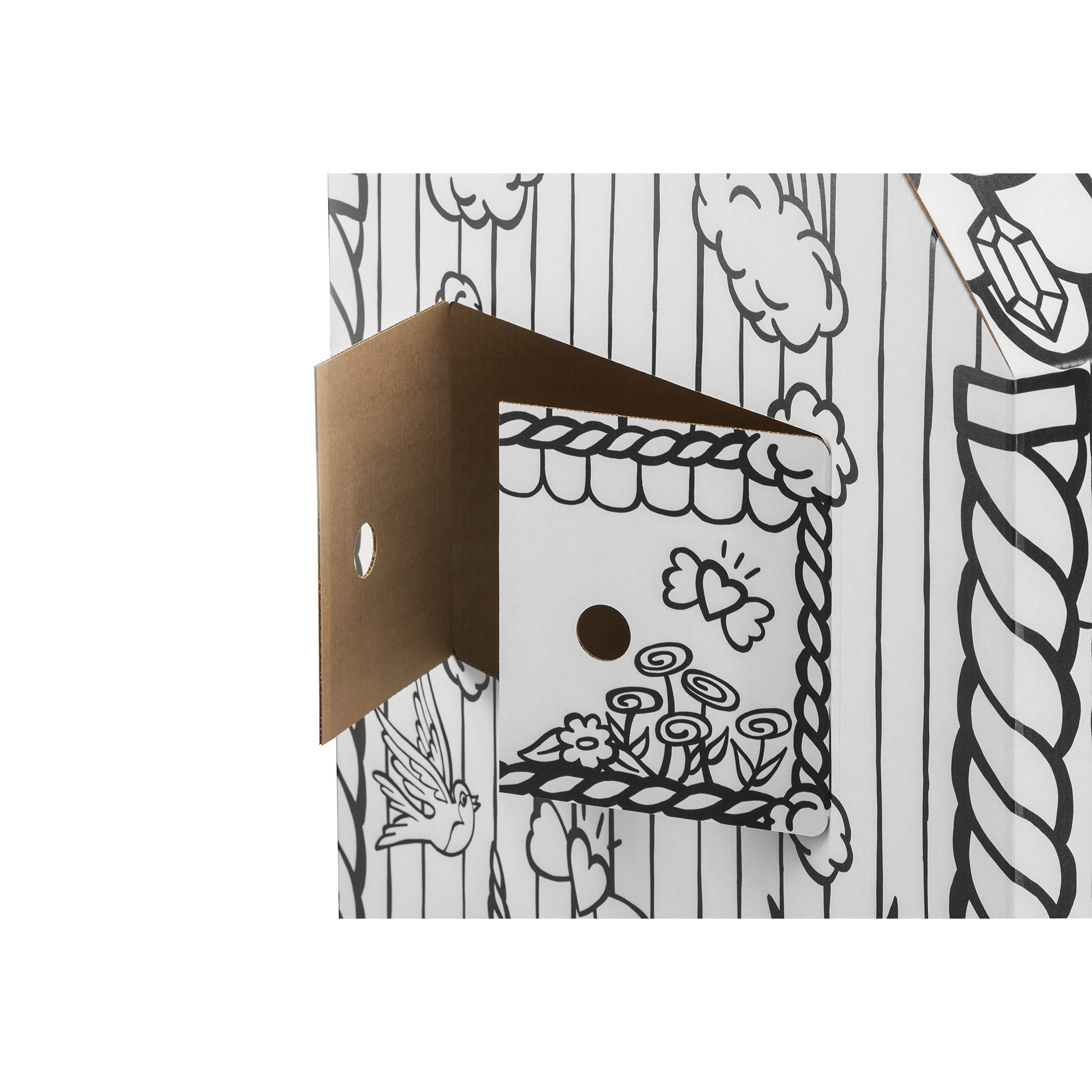 Bankers Box at Play Unicorn Playhouse, Cardboard Playhouse and Craft