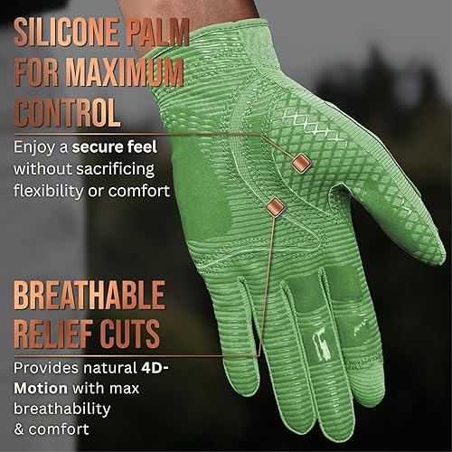 Miniatura 9 de Copper Tech Guantes de golf para hombre, talla única, para la mayoría de los usados en la mano izquierda para golfistas diestros