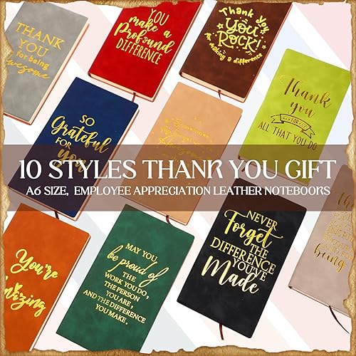 Miniatura 5 de Regalo de agradecimiento A6, cuaderno de cuero A6, regalo de regreso a clases, bloc de notas inspirador, bolsillo motivacional a granel, pequeños