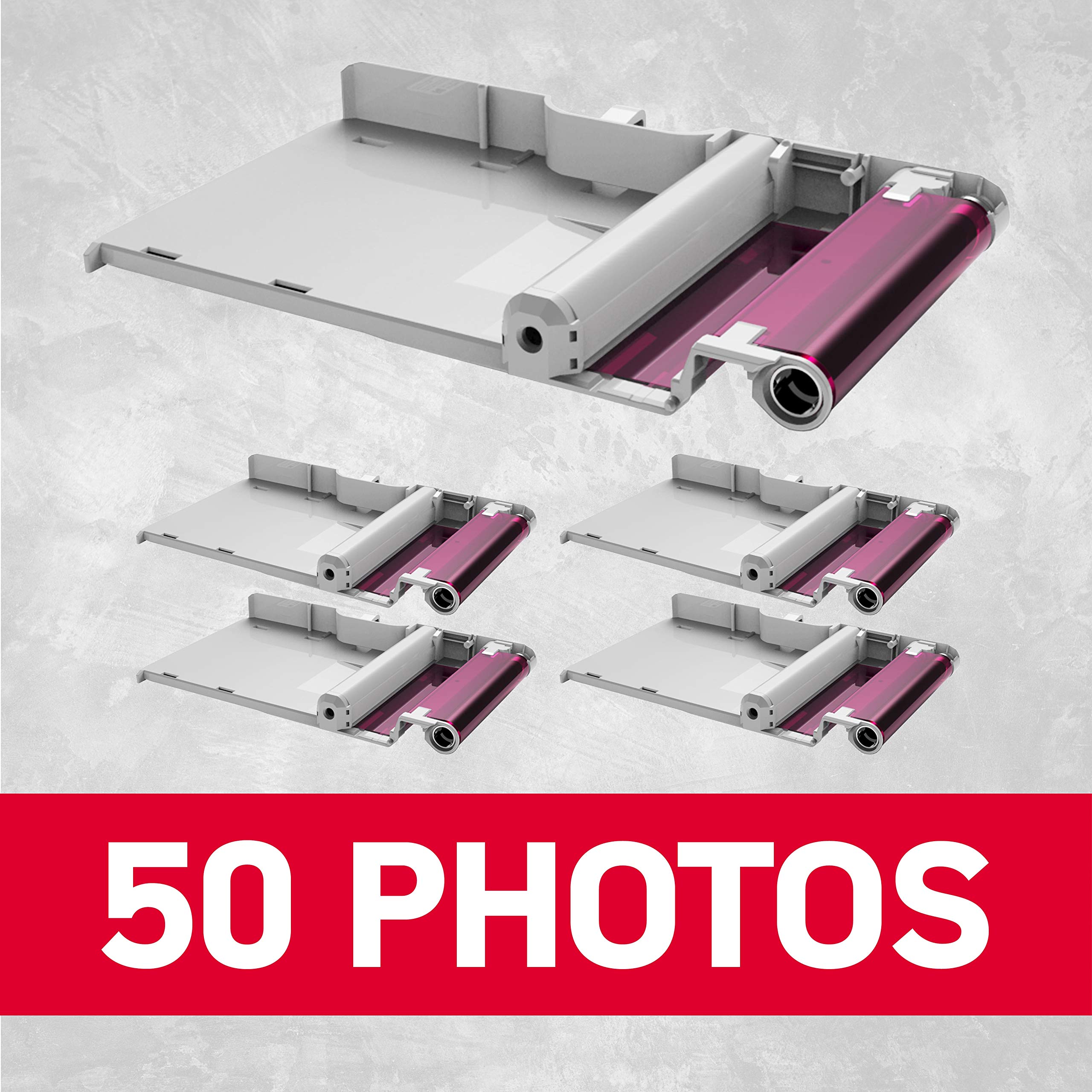 AGFA Photo - Cartouche et papiers 5,3 x 8,6 cm AMC - Compatible AGFA Photo Realipix Mini S, Realipix Mini P, Kodak Mini Printer 2, Kodak Mini Shot