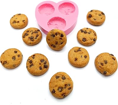 Chocolate chips cookies mold wax melts | Multi-Project Silicone mold chocolate chip cookies 3 cavities mold