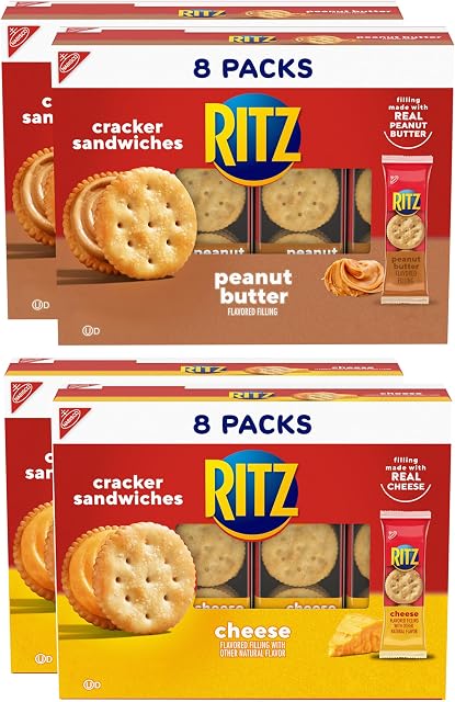 RITZ Peanut Butter & Cheese Sandwich Crackers Variety Pack
