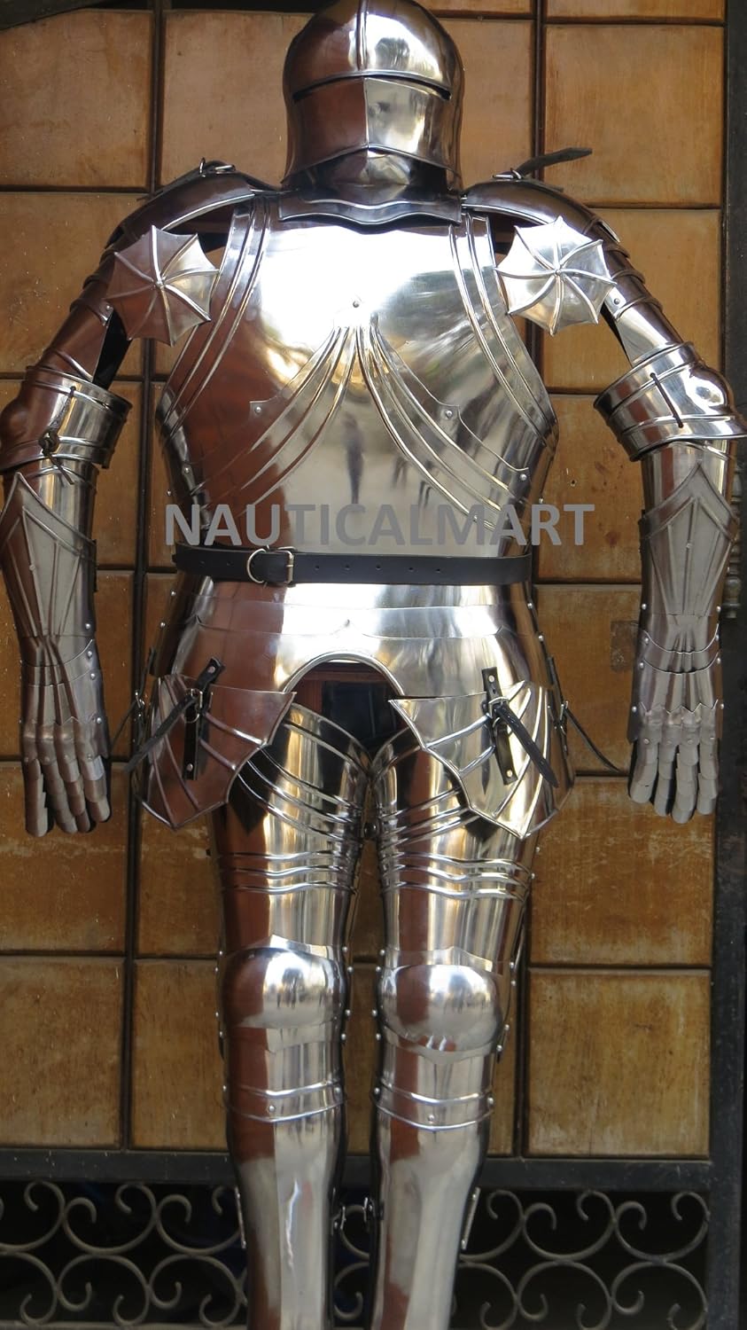 NauticalMart Full Gothic Suit of Armor Wearable Larp Knight Body Armor