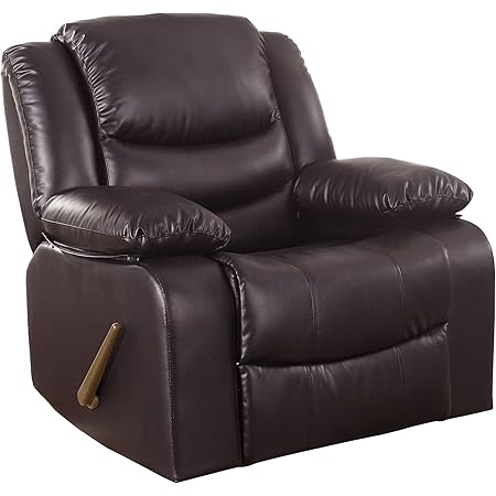 leather rocker glider