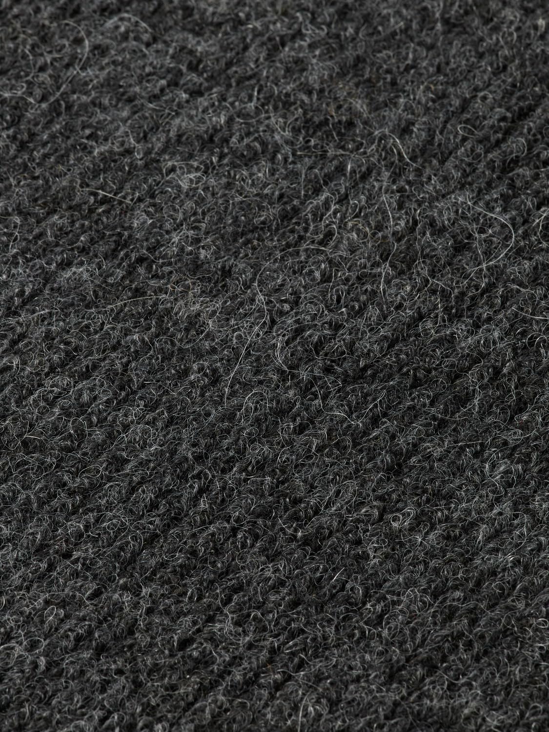 Scotch & Soda Strickschal mit Logo, Charcoal Melange U021, Einheitsgröße
