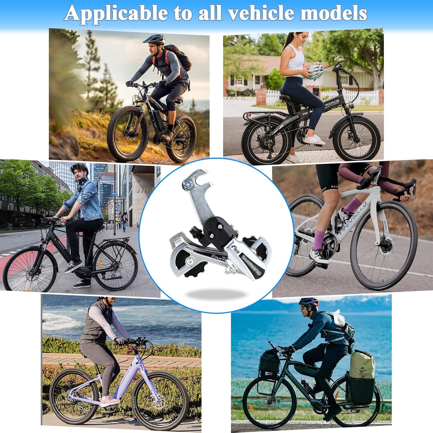RD-TY21B 6/7 Speed Rear Derailleur - Direct/Hanger Mount for Mountain, Tricycle, Commuter, Cruiser Bikes