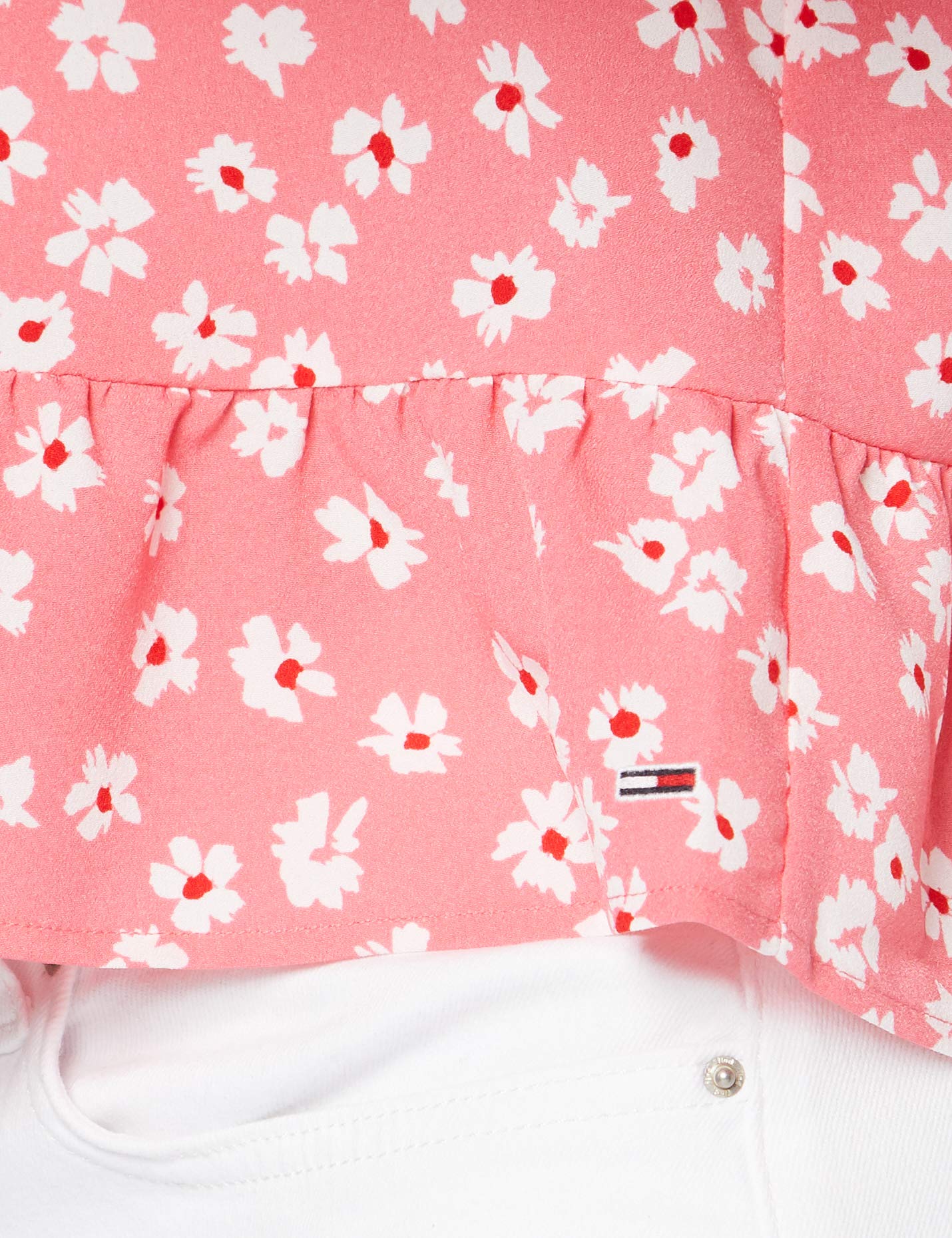 Tommy Jeans Tjw Printed Peplum Top Chemise Femme