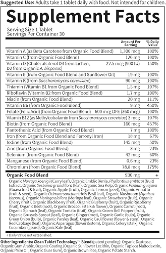 Miniatura 7 de Garden of Life mykind Organics - Vitaminas prenatales - 30 comprimidos vitaminas prenatales una vez al día para mujeres con ácido fólico vitamina D3