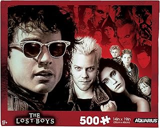 AQUARIUS Lost Boys 500pc Puzzle (500 Piece Jigsaw Puzzle) - Glare Free - Precision Fit - Officially Licensed Lost Boys Movie 500pc Puzzle Movie Merchandise & Collectibles - 14x19 Inches