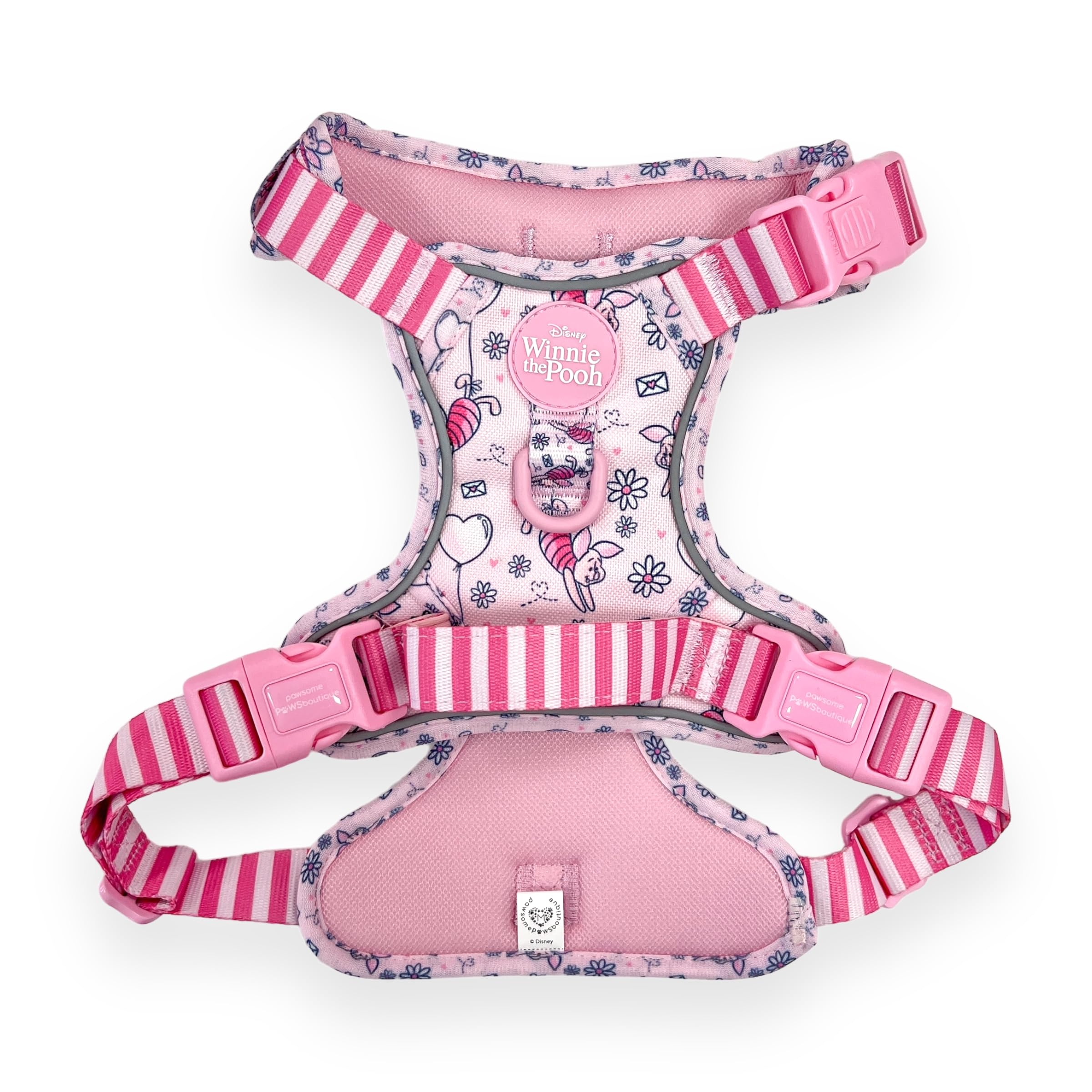 Pawsome Paws Boutique Ferkel Hundegeschirr, robust, verstellbar, Disney-Design, kein Ziehen, mit reflektierendem Rand und Stabiler Schnalle