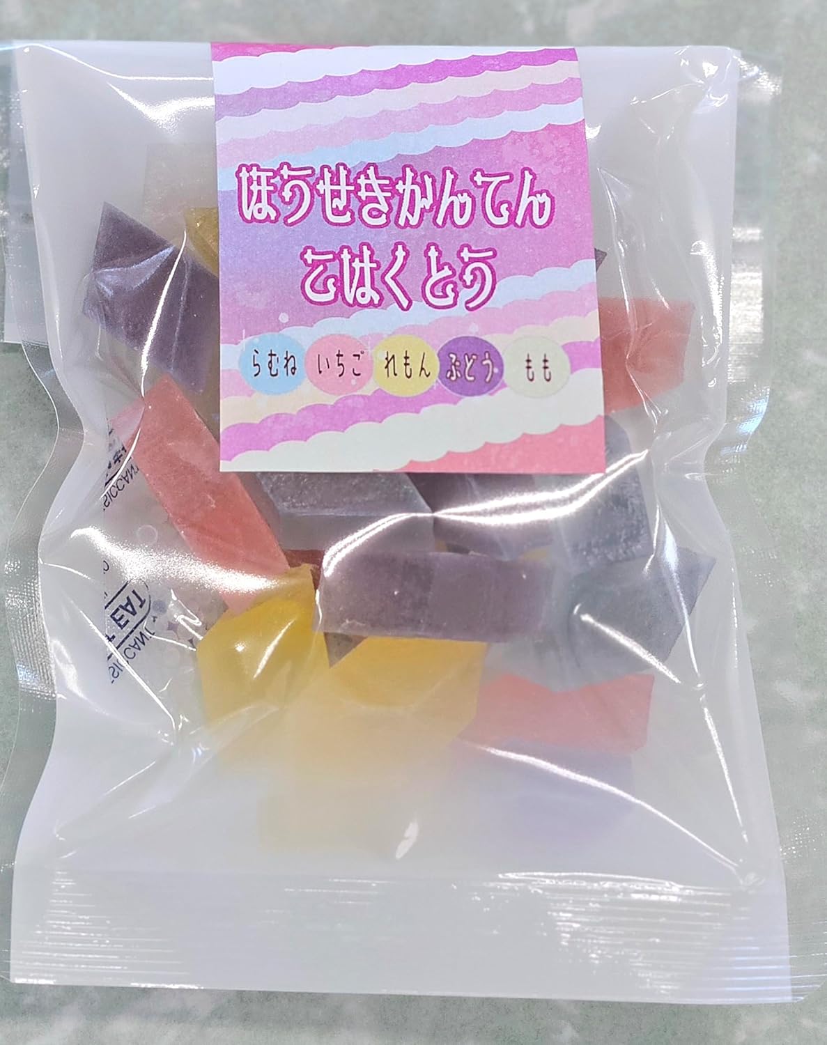 【Amazon.co.jp限定】 桃太郎製菓 琥珀糖 ほうせきかんてん こはくとう 120g×1袋