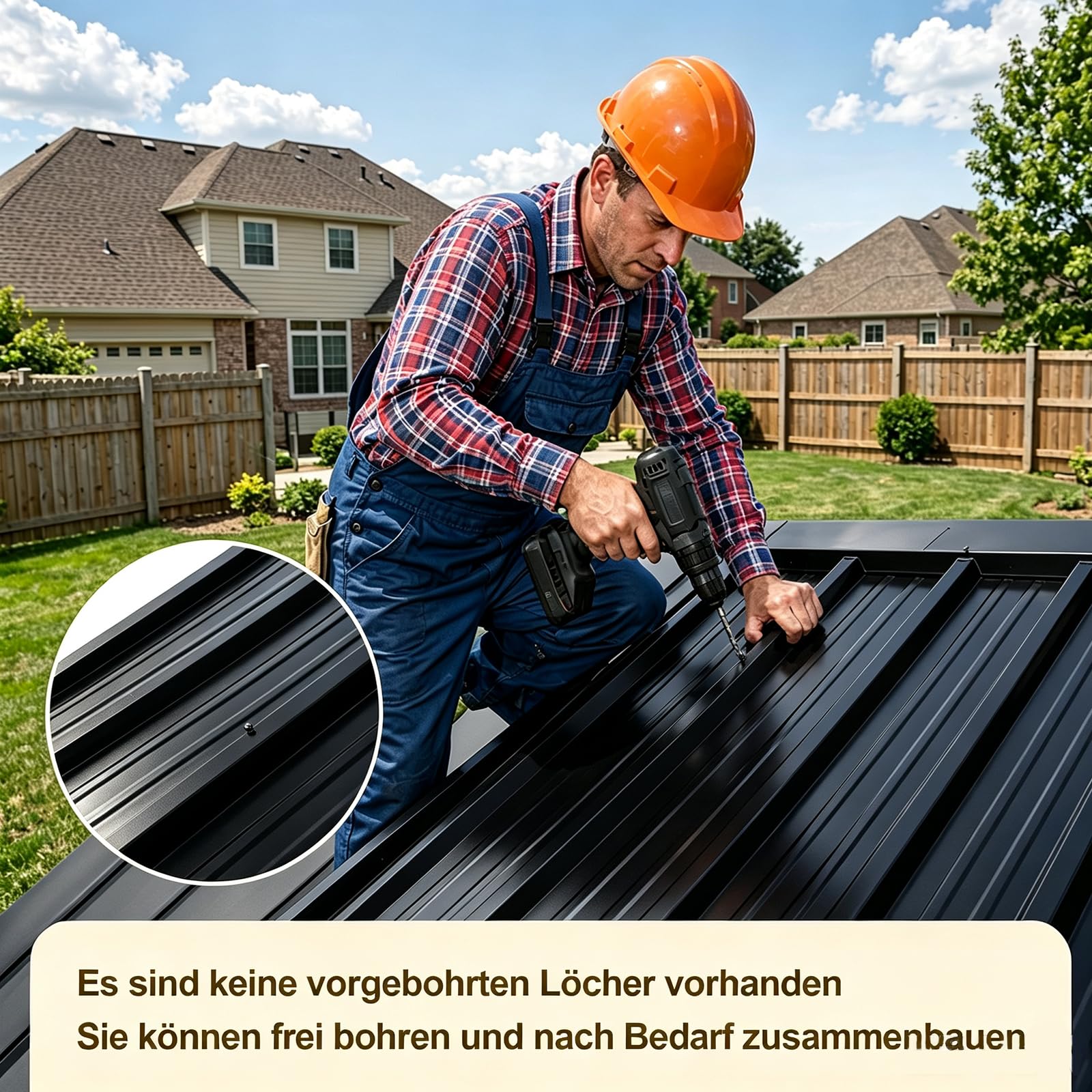 Trapezblech Profilblech 14 Stück Dachplatten für Kaminholzregal, 110x46cm 0,25mm Wandverkleidung Außen & Mülltonnenbox, Wellblech mit 3 Sicken, Verzinktes Stahlblech, Blechdach