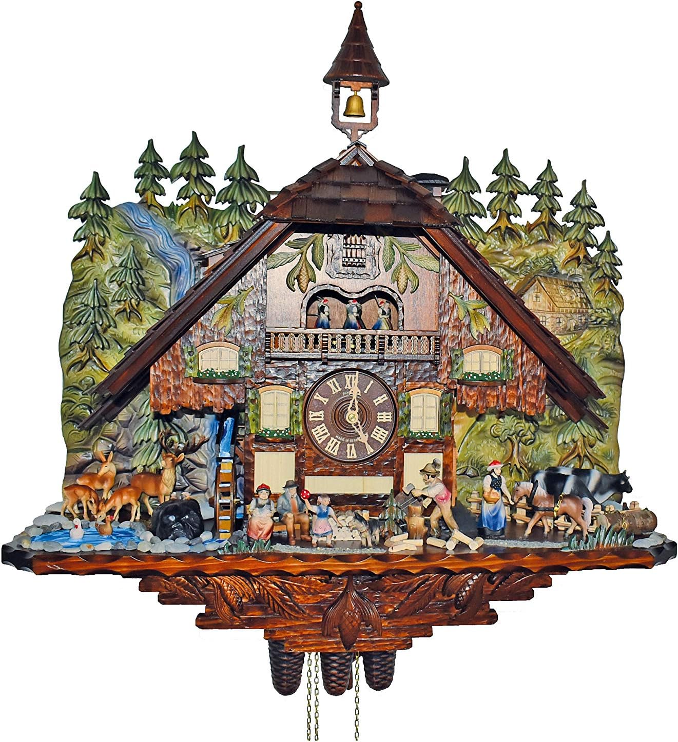 Anton Schneider Cuckoo Clock Black Forest House with Moving