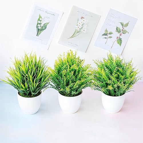 Miniatura 3 de Plantas artificiales decorativas en maceta de 10 pulgadas
