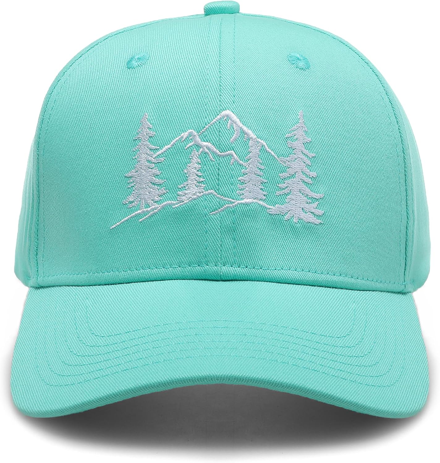 Women's Fashion Embroidered Baseball Cap, Cyan Lightweight Trendy Beach Hat, Gifts for Mom Women Mother's Day image 3